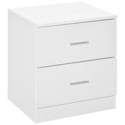 Modern 2 Drawer Bedside Table with Storage for Bedroom or Living Room Organisation