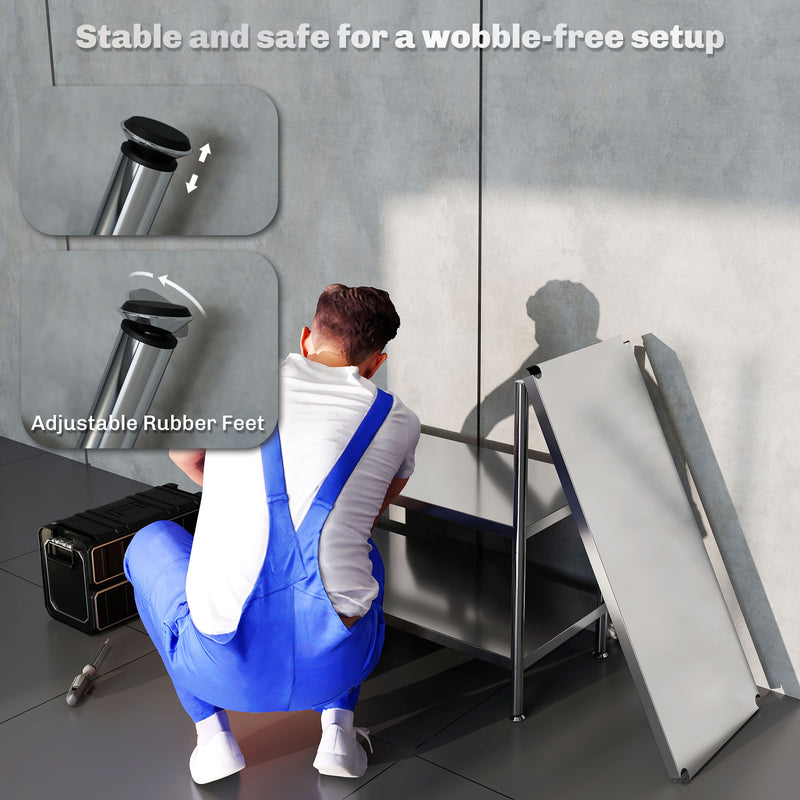 3 Tier Kitchen Bakers Rack With Adjustable Shelves For Small Spaces Storage Silver Tone