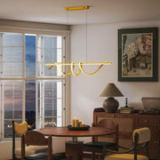 Ceiling Pendant Light with Adjustable Colour Temperatures Ideal for Living Room Gold Tone AOSOM