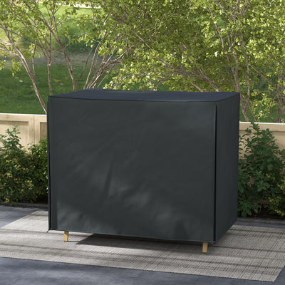 Black Three Seater Swing Chair Cover 220 x 125cm Waterproof Protection For Garden Use