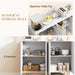 White Sideboard Buffet Cabinet with Adjustable Shelves and Gold Metal Legs for Kitchen or Hallway by HOMCOM
