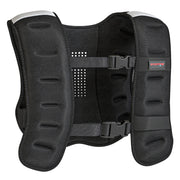 8 kg Weighted Vest with Adjustable Straps and Reflective Strips for Training Black AOSOM