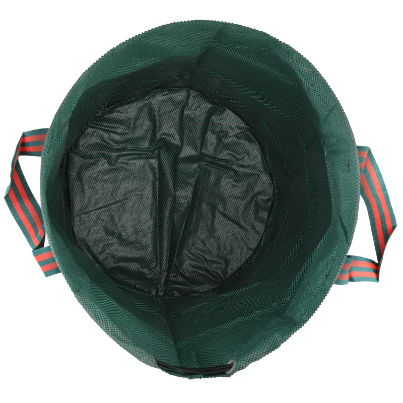 Set of 3 Green 272L Heavy Duty Garden Waste Bags With Handles Foldable and Reusable by Outsunny