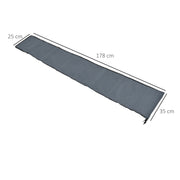 Waterproof Garden Parasol Cover for Year Round Protection Fits Most Outdoor Umbrellas Grey Outsunny