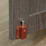 Indoor Wooden Dog Crate Table with Magnetic Door for Medium and Large Dogs Grey