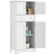 Freestanding Kitchen Storage Cabinet with Shelves and Drawers for Organisation White