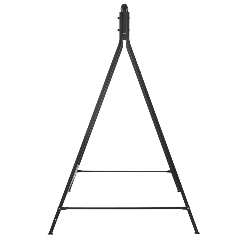 Black Steel Garden Swing Frame Only
