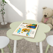 5 Piece Kids Table and Chair Set with Flower Design for Toddlers Aged 3 to 5 Pink AOSOM