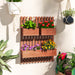 Wall Mounted Wooden Garden Planter with Trellis and Drainage Holes Brown by Outsunny