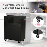 5 Drawer Lockable Steel Tool Chest With Wheels For Garage Or Workshop Use Red