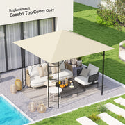 Cream 3m x 3m Gazebo Canopy Replacement UV-Resistant Waterproof Cover by Outsunny