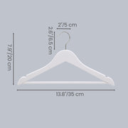 Labelled dimensions diagram of the kids hanger showing 35 cm width and 20 cm height