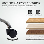 Ergonomic Mesh Back Office Chair With Lumbar Support For All Day Comfort, Grey