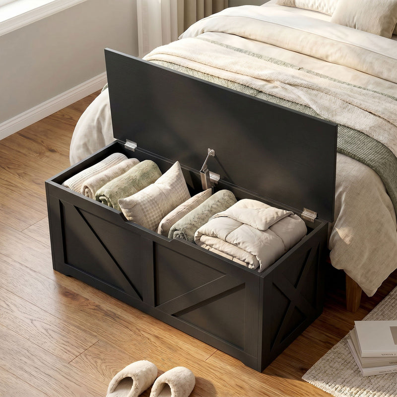 Storage bench 100L - Black
