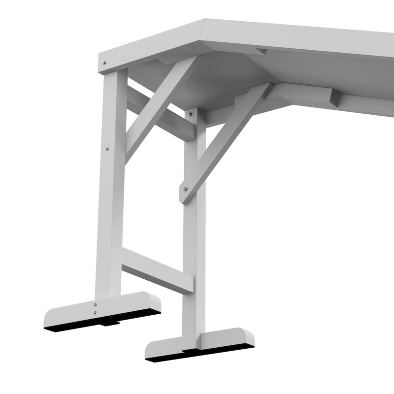 Pet Ramp for Dogs with Non Slip Carpet and Top Platform Ideal for Cars and Beds White and Grey AOSOM