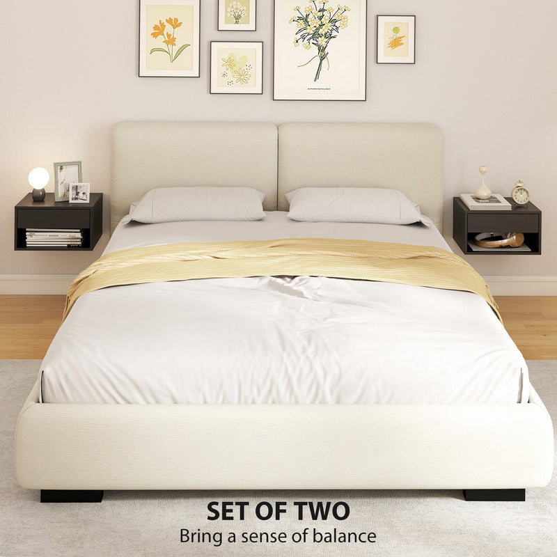 Floating Bedside Tables, Black