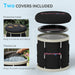 Black 210L Portable Ice Bath Tub for Cold Water Therapy and Recovery by SPORTNOW