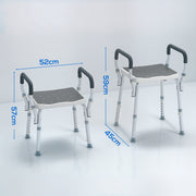 Height Adjustable Aluminium Bath Seat with Sturdy Frame by HOMCOM AOSOM