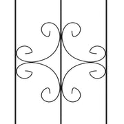 Set of Two Spiral Garden Trellis Panels for Climbing Plants and Outdoor Decoration AOSOM