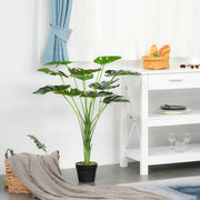 2 Pack Artificial Monstera Plants With Pots For Indoor Or Outdoor Decor 85cm Green