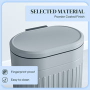 20L Metal Kitchen Bin with Soft Close Lid Ideal for Home or Office Use Grey