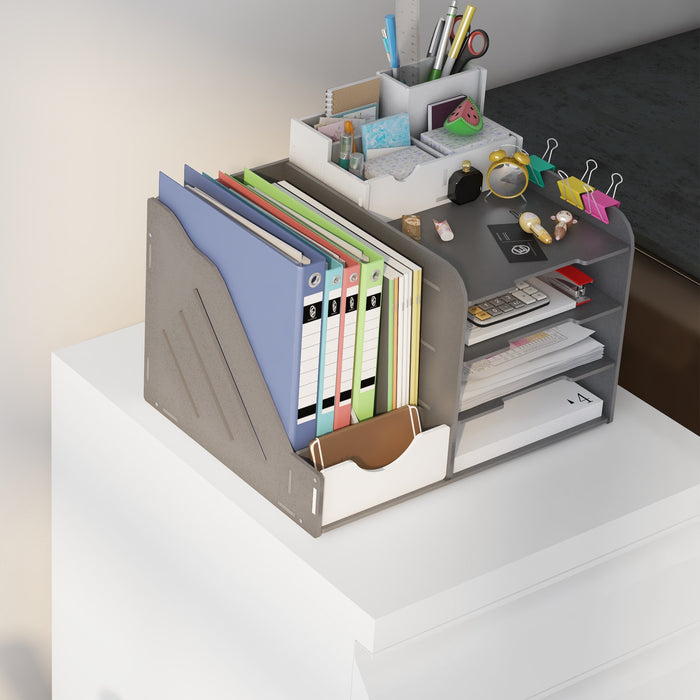 White 3 Drawer Lockable Steel Filing Cabinet with Pencil Tray for A4 and Legal Size by Vinsetto