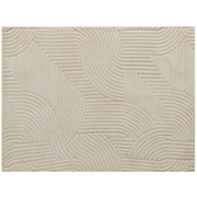 Jacquard Rug with Soft Thick Pile and Non Slip Backing for Living Room or Bedroom Cream AOSOM