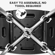 Height Adjustable Shower Stool With Non Slip Feet For Elderly And Disabled Use, Black