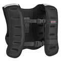 10kg Weighted Vest with Adjustable Straps and Reflective Strips for Running or Training Black AOSOM