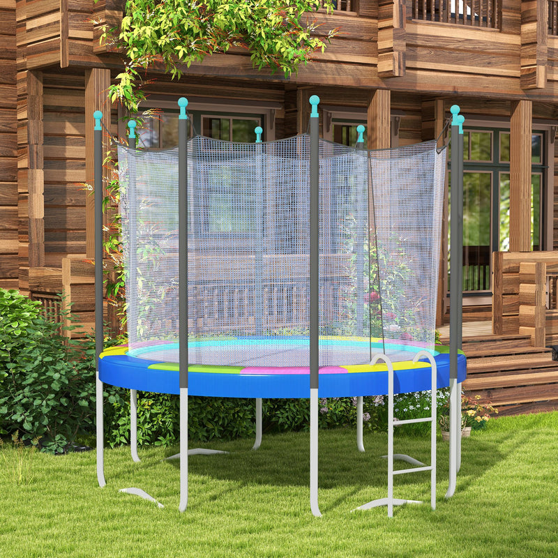12FT Trampoline Spring Pad Waterproof UV Resistant Replacement Cover Multi-Coloured by SPORTNOW AOSOM
