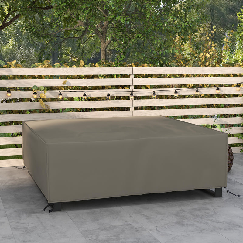 Grey Waterproof 600D Oxford Garden Furniture Cover Large Square 230 x 230cm for Patio