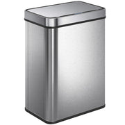 Sensor Kitchen Bin 50L with Motion Sensor for Hygienic Hands Free Waste Silver AOSOM