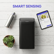 Sensor Kitchen Bin 48L Hands Free Hygienic Waste Disposal Large Capacity Black Homcom