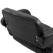 Set of 2 Swivel Bar Stools with Backrest and Armrest Height Adjustable for Kitchen Grey