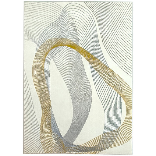 Machine Washable Area Rug for Living Room or Bedroom with Allergy Friendly Design, Cream White