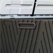 Black 380L Waterproof Outdoor Storage Box With Lockable Lid by Outsunny