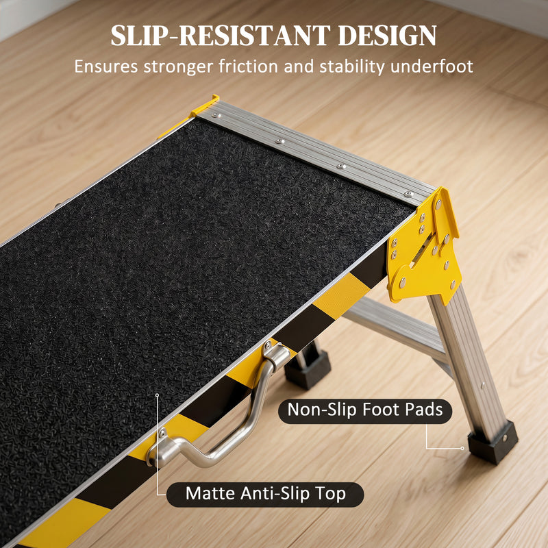 Foldable Workbench for Stable Home Cleaning and Repairs with Anti-Slip Surface Black