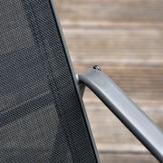 Black 4 Seater Garden Sofa Set with Cushions for Stylish Outdoor Relaxing