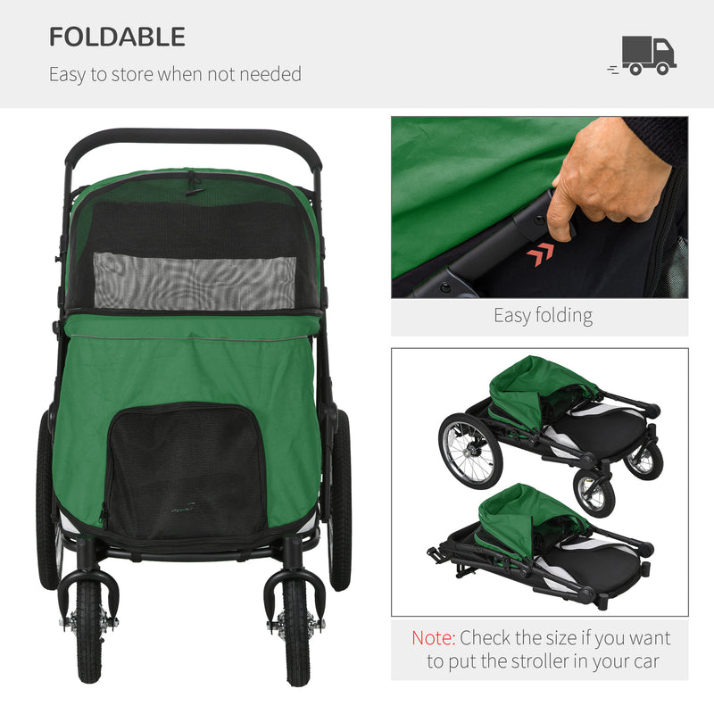 Large dog stroller additional detail view