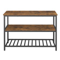 Large kitchen storage rack with worktop and shelves by VASAGLE, front view