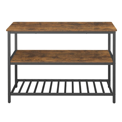 Large kitchen storage rack with worktop and shelves by VASAGLE, front view