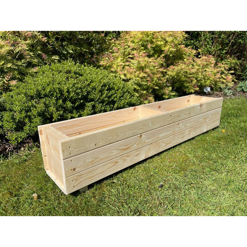Extra Large 4ft Wooden Garden Planter Patio Box EBay