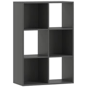 6 Cube Storage Bookshelf With Open Shelves Ideal For Home Or Office Use Black