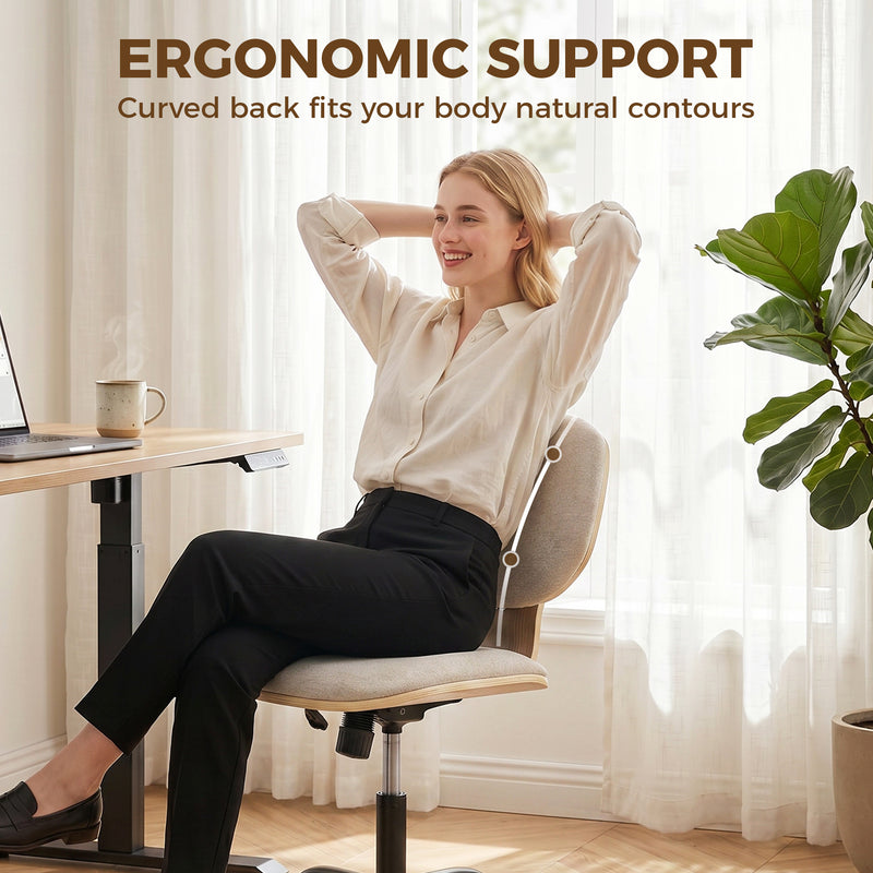 Ergonomic Office Chair for Comfortable Home Working with Adjustable Height