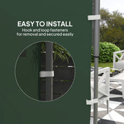 Green 195 x 295cm Replacement Gazebo Sidewall for Outdoor Shelter by Outsunny