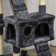 Cat Tree Scratching House with Activity Play Centre by PawHut