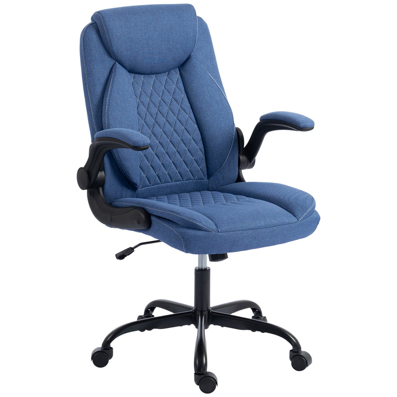 Office Chair with Flip Up Armrests for Space Saving Home Office Comfort