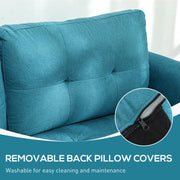 Close-up of the zip fastening on a removable, washable back pillow cover
