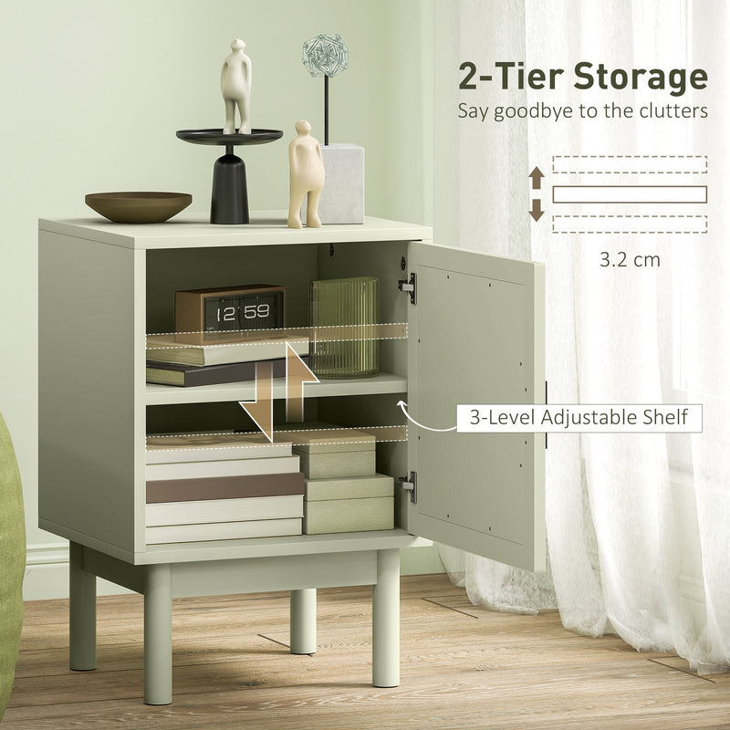 2-Tier Storage diagram showing the 3-level adjustable shelf spaced 3.2cm apart