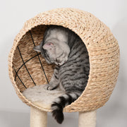 Cat Tree Tower for Indoor Cats with Scratching Posts Toys and Perch, Grey